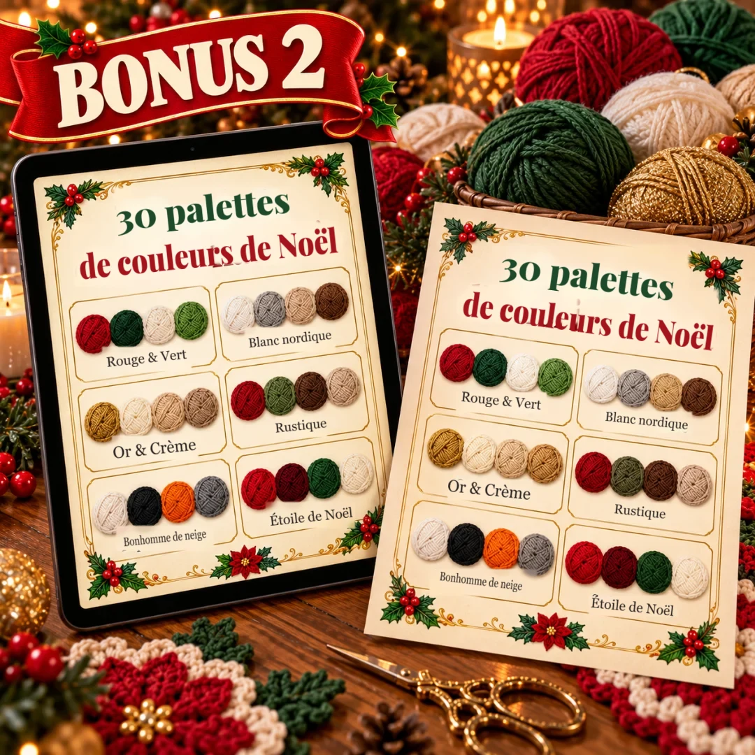 Bonus 2 — 30 palettes de couleurs de Noël